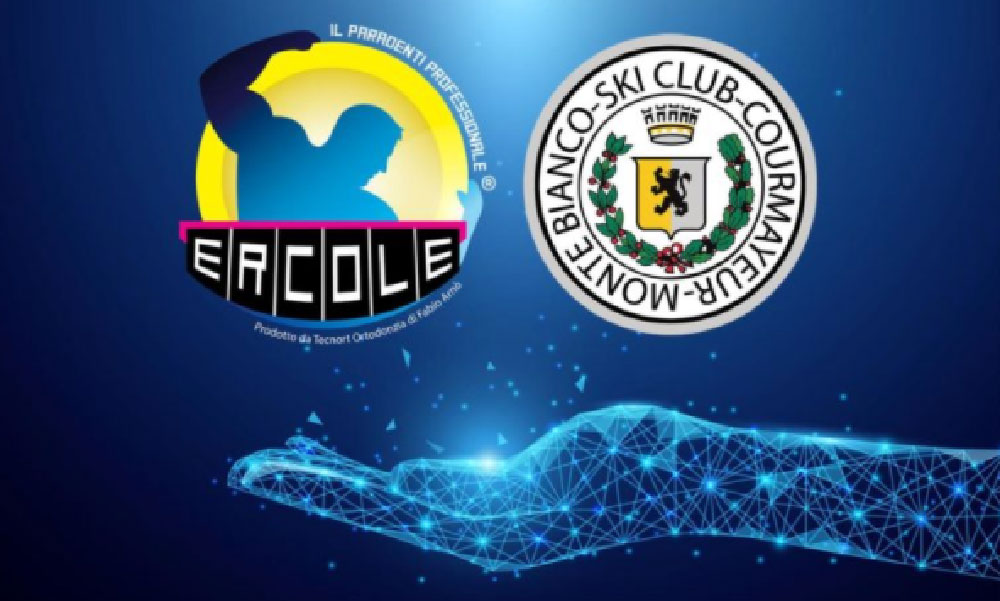 Ercole e Sci Club Courmayeur Monte Bianco durante l’inaugurazione della stagione invernale 2018/2019