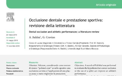 OCCLUSIONE DENTALE E PRESTAZIONE SPORTIVA